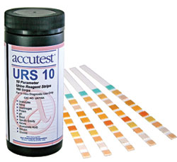 Exam Supplies: Accutest URS 10 Urine Regent Strips (100/bottle) Free Shipping!