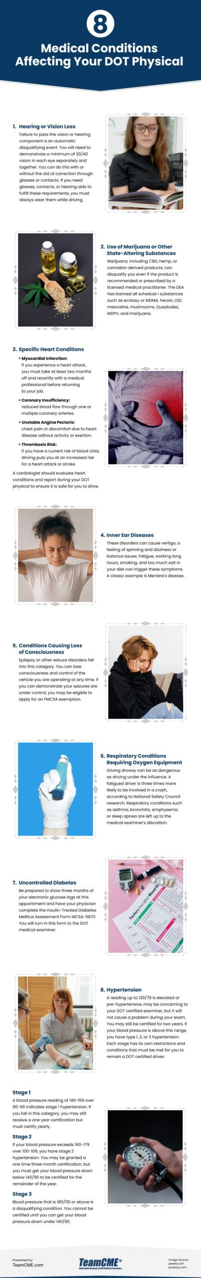 20 Medical Conditions Affecting Your DOT Physical