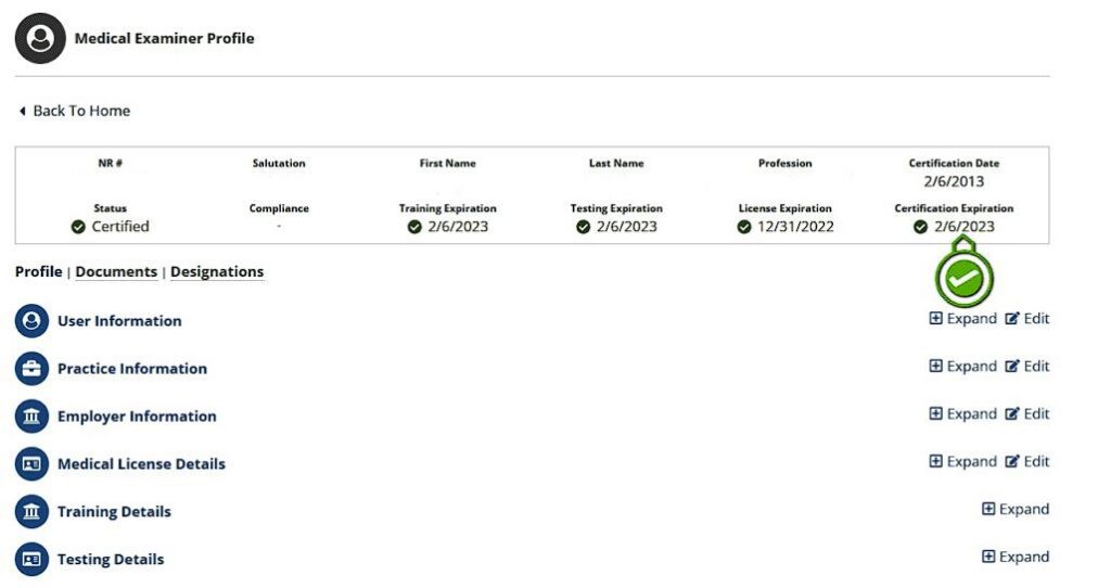 NRCME Certificate Expiration