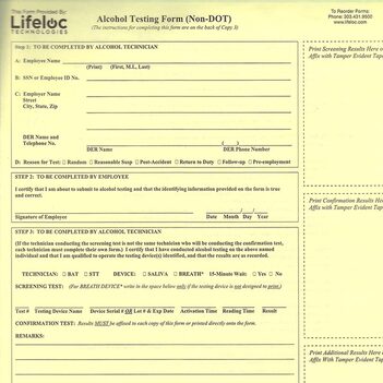 Forms: Alcohol NON-DOT (25)