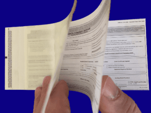 Laminated Medical Examiner Certificates (Tri-Fold version)